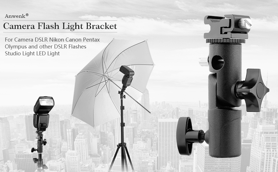 Camera Flash Light Bracket Banner
